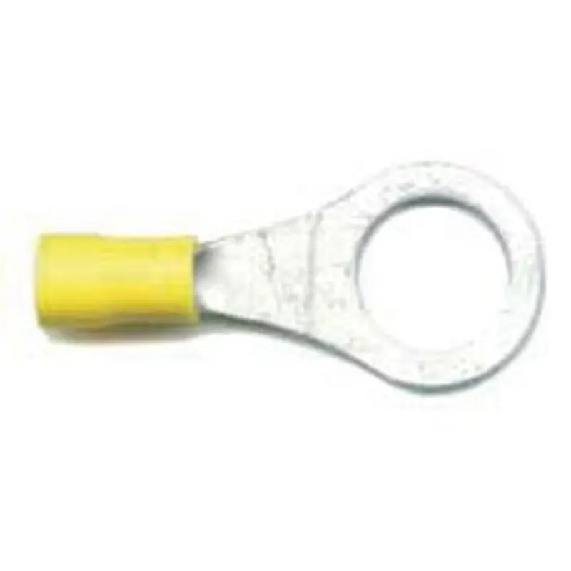 Yellow Ring Terminal – 10.5Mm Stud Size, 100-Pack (Model Et32) 1
